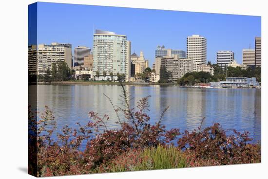 Oakland Skyline and Lake Merritt, Oakland, California, United States of America, North America-Richard Cummins-Stretched Canvas