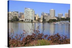 Oakland Skyline and Lake Merritt, Oakland, California, United States of America, North America-Richard Cummins-Stretched Canvas