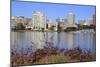 Oakland Skyline and Lake Merritt, Oakland, California, United States of America, North America-Richard Cummins-Mounted Photographic Print