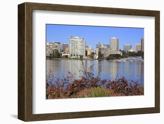 Oakland Skyline and Lake Merritt, Oakland, California, United States of America, North America-Richard Cummins-Framed Photographic Print