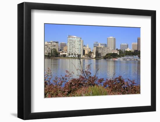 Oakland Skyline and Lake Merritt, Oakland, California, United States of America, North America-Richard Cummins-Framed Photographic Print