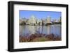 Oakland Skyline and Lake Merritt, Oakland, California, United States of America, North America-Richard Cummins-Framed Photographic Print