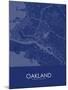 Oakland, United States of America Blue Map-null-Mounted Poster