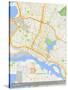 Oakland, United States of America Map-null-Stretched Canvas