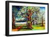 Oaks along the Bayou-Diane Millsap-Framed Art Print