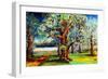 Oaks along the Bayou-Diane Millsap-Framed Art Print