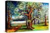 Oaks along the Bayou-Diane Millsap-Stretched Canvas