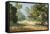 Oaks and Sycamores-Franz Bischoff-Framed Stretched Canvas