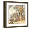 Oaks-Eugen Bracht-Framed Art Print