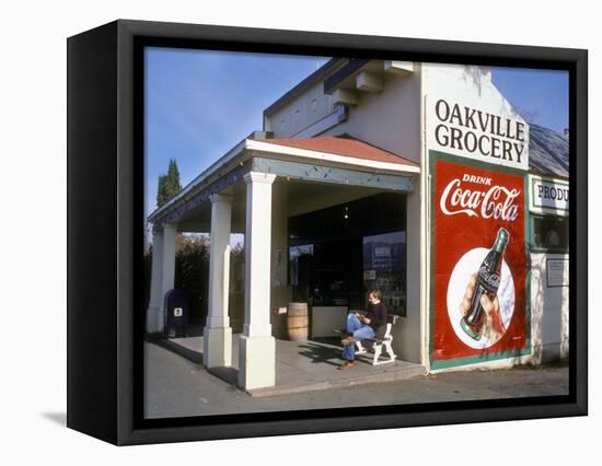 Oakville Grocery, Oakville, Napa Valley, California, USA-Janis Miglavs-Framed Stretched Canvas