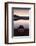 Oar boot on the Schluchsee at sundown, Black Forest, Baden-Wurttemberg, Germany-Markus Lange-Framed Photographic Print