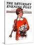 "Oars and Flowers," Saturday Evening Post Cover, September 26, 1925-Charles A. MacLellan-Stretched Canvas