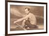 Oarsman Ned Hanlon-null-Framed Art Print