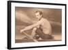 Oarsman Ned Hanlon-null-Framed Art Print