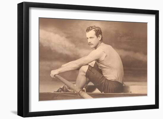 Oarsman Ned Hanlon-null-Framed Art Print