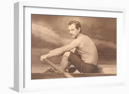 Oarsman Ned Hanlon-null-Framed Art Print