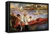 Oarsman of Chatou-Pierre-Auguste Renoir-Framed Stretched Canvas