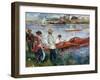 Oarsmen At Chatou, 1879-Pierre-Auguste Renoir-Framed Giclee Print