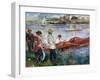 Oarsmen At Chatou, 1879-Pierre-Auguste Renoir-Framed Giclee Print