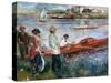 Oarsmen At Chatou, 1879-Pierre-Auguste Renoir-Stretched Canvas