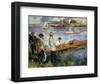 Oarsmen at Chatou-Pierre-Auguste Renoir-Framed Art Print