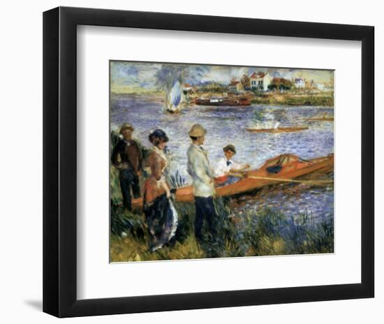 Oarsmen at Chatou-Pierre-Auguste Renoir-Framed Art Print