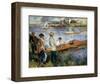 Oarsmen at Chatou-Pierre-Auguste Renoir-Framed Art Print