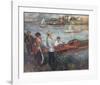 Oarsmen at Chatou-Pierre-Auguste Renoir-Framed Art Print