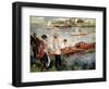 Oarsmen at Chatou-Pierre-Auguste Renoir-Framed Giclee Print