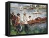 Oarsmen at Chatou-Pierre-Auguste Renoir-Framed Stretched Canvas