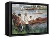 Oarsmen at Chatou-Pierre-Auguste Renoir-Framed Stretched Canvas