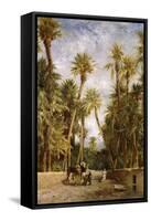 Oasis at Lagrount-Eugene Fromentin-Framed Stretched Canvas