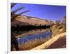 Oasis at Um Al Ma salt lake, Sahara desert, Ubari, Libya-Frans Lemmens-Framed Photographic Print