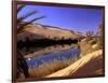 Oasis at Um Al Ma salt lake, Sahara desert, Ubari, Libya-Frans Lemmens-Framed Photographic Print