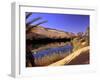 Oasis at Um Al Ma salt lake, Sahara desert, Ubari, Libya-Frans Lemmens-Framed Photographic Print