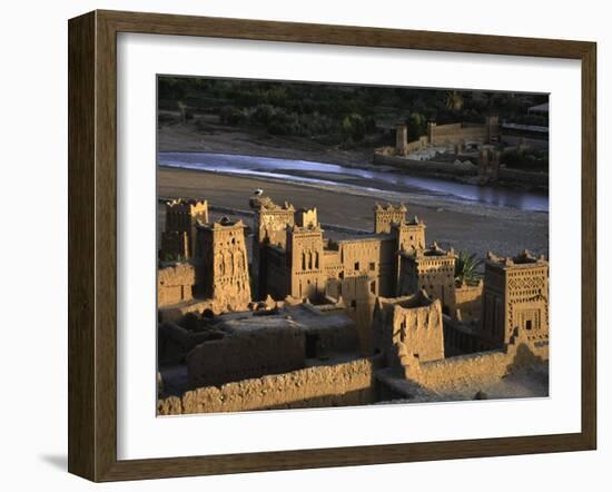 Oasis by River, Morocco-Michael Brown-Framed Premium Photographic Print