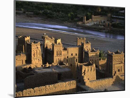 Oasis by River, Morocco-Michael Brown-Mounted Photographic Print