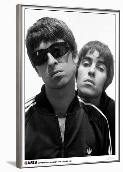 Oasis MTV Studios 1994 Music Poster Print-null-Framed Poster