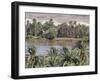 Oasis of Sesibi, Founded in the Xviiith Dynasty, 3rd Cataract of the River Nile, Nubia, Sudan-De Mann Jean-Pierre-Framed Photographic Print