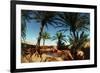 Oasis on the Road South of Adrar, Algeria-Sinclair Stammers-Framed Photographic Print