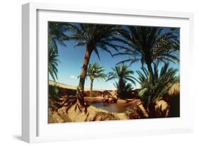 Oasis on the Road South of Adrar, Algeria-Sinclair Stammers-Framed Photographic Print