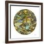 Oasis Pool Circle-Joy Doherty-Framed Giclee Print