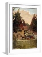 Oast Houses 1908-null-Framed Art Print