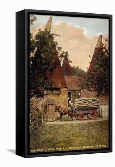 Oast Houses 1908-null-Framed Stretched Canvas