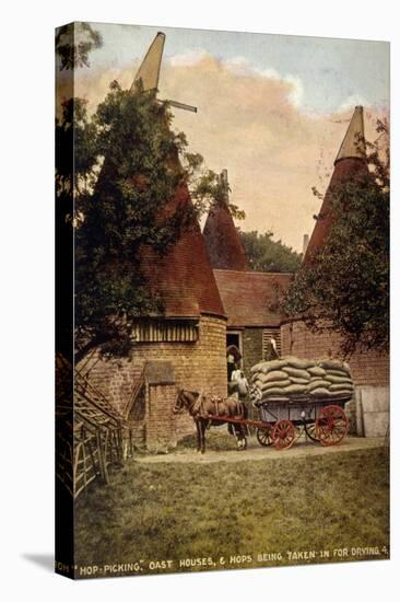 Oast Houses 1908-null-Stretched Canvas