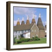 Oast Houses, Whitbread Hop Centre, East Peckham, Kent, England-Roy Rainford-Framed Photographic Print