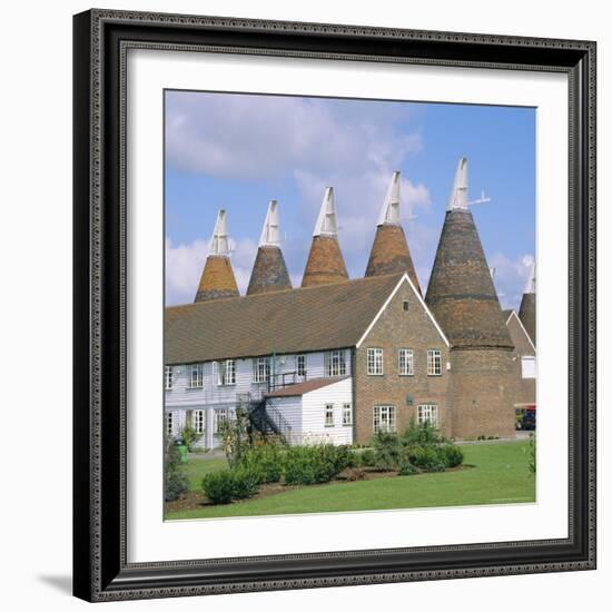 Oast Houses, Whitbread Hop Centre, East Peckham, Kent, England-Roy Rainford-Framed Photographic Print