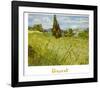 Oat Field with Cypress-Vincent van Gogh-Framed Art Print