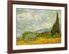 Oat Fields with Cypress-Vincent van Gogh-Framed Art Print