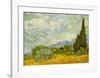 Oat Fields with Cypress-Vincent van Gogh-Framed Art Print